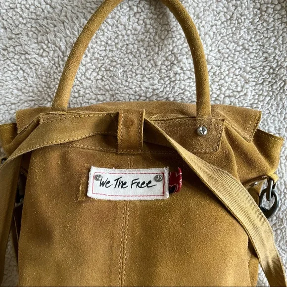 We the Free Free People suede hippie Boho backpack bag super Cute!! - Picture 4 of 12